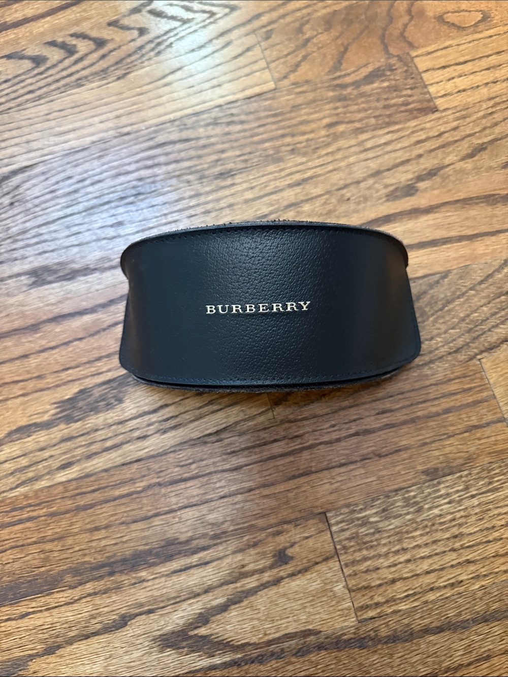 Burberry Black Sunglasses Case with Gold Logo